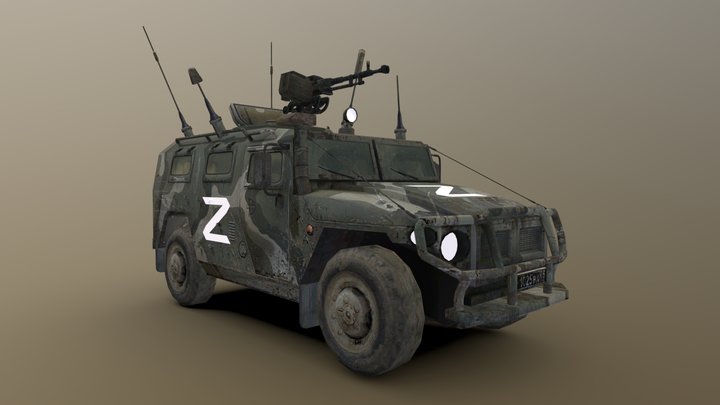 Russian GAZ TIGR 3D Model