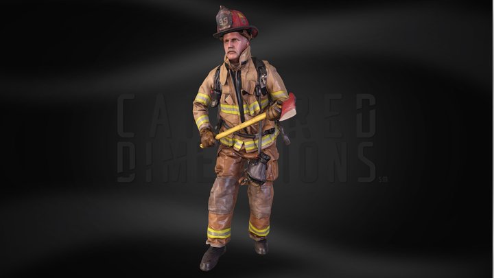 Michael M - Richardson Firefighter 3D Model