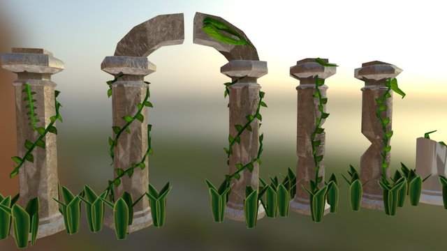 Colunas 3D Model