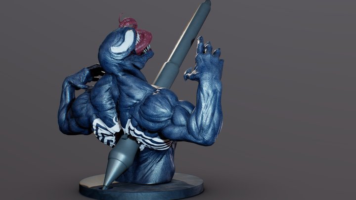 Venom Penholder 3D Model
