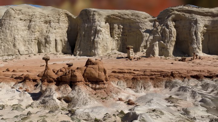 Toadstool Hoodoos -RAWscan 3D Model