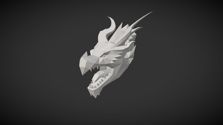 Alduin_dr_head_lp 3D Model