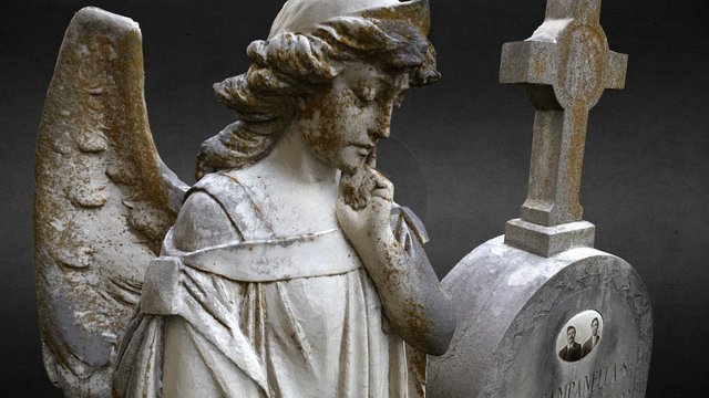 cemetery angel - campanella 3D Model