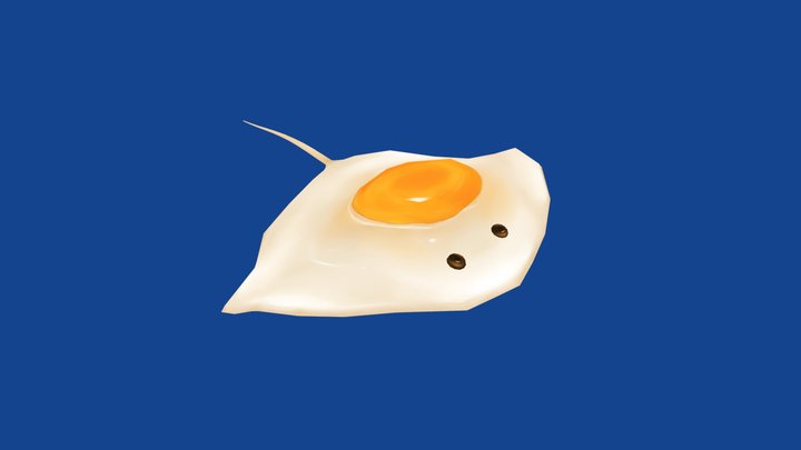 Egg Stingray 3D Model