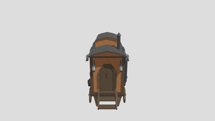Merchant Wagon 3D Model