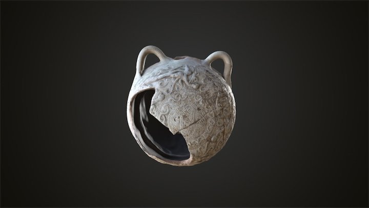 37 - Unglazed Flask 3D Model