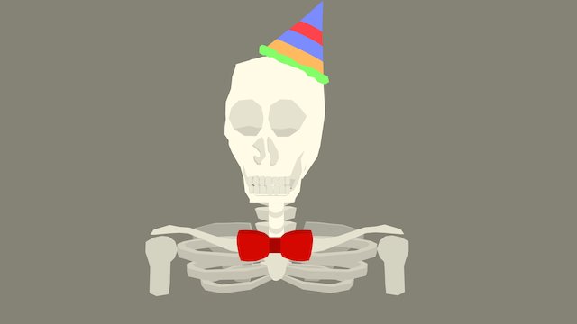 30Days3D Day 11: Party Skeleton 3D Model