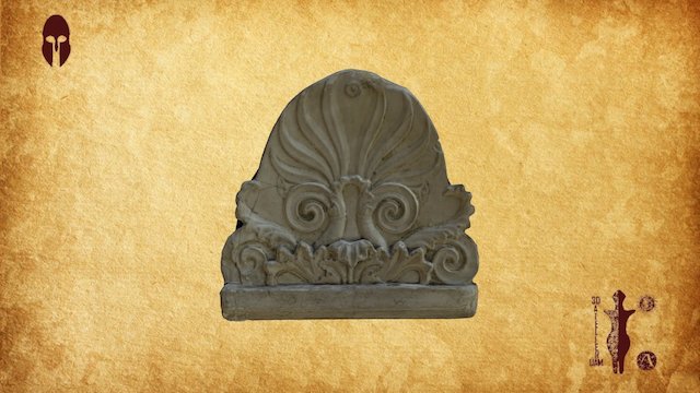 40 - Sádrový odlitek antefixu 3D Model