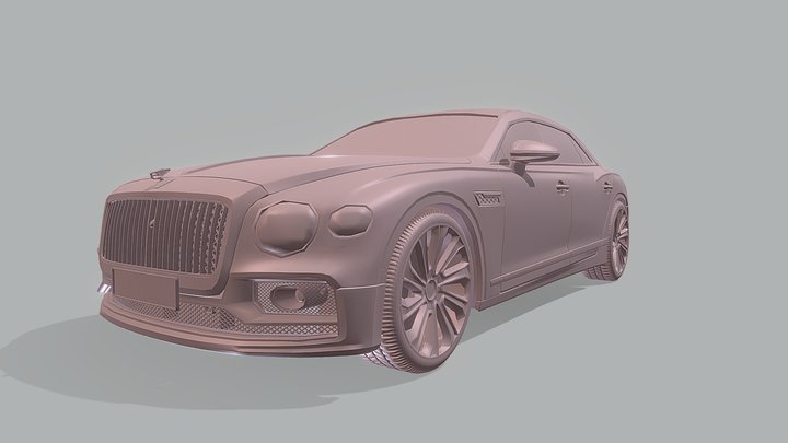 Bentley Flying Spur Mulliner Model 2022 3D Model
