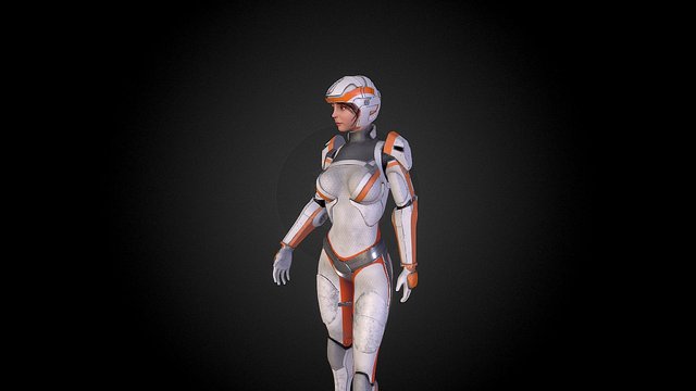 Sci-fi Girl 3D Model