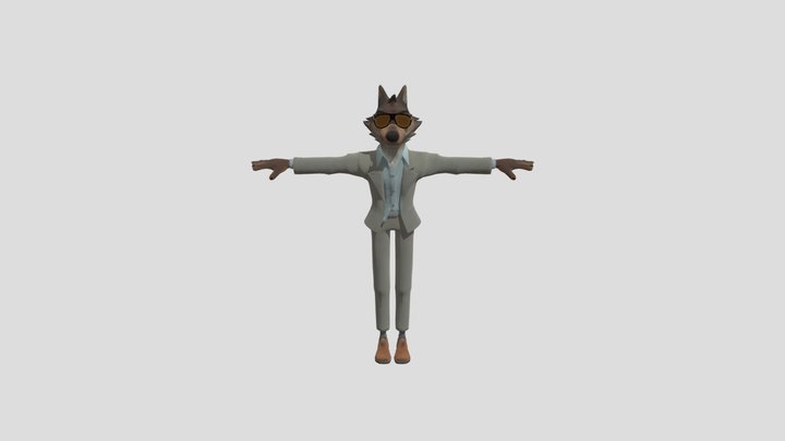 Mr Wolf (The Bad Guys) Without the car thing 3D Model