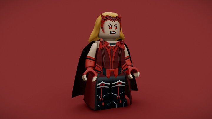 LEGO Scarlet Witch 3D Model