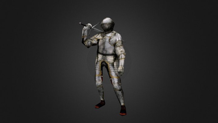 PS1 PSX Knight 3D Model