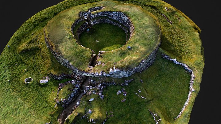 Cairn Liath Broch, nr Golspie, Sutherland 3D Model