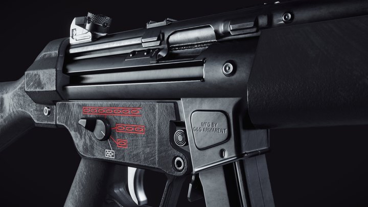H&K MP5 3D Model