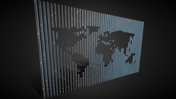World Map 2 3D Model