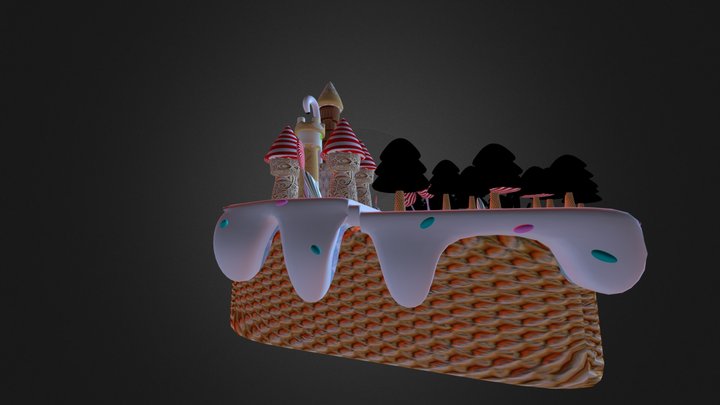PONPON CANDY WORLD BY JVILLARDE 3D Model