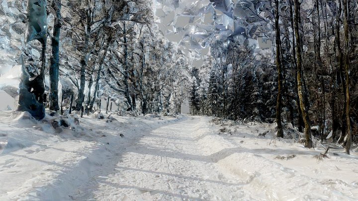 Hyperspace - Winter landscape II 3D Model