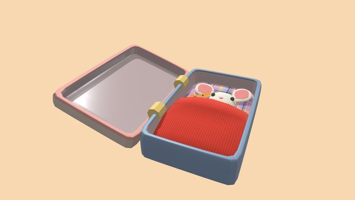 Little Sleepy Mouse 3D Model