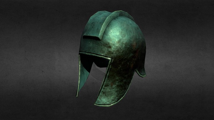 Illyrian Helmet - Low Poly. 3D Model