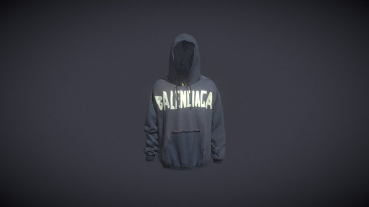 Balenciaga Hoodie 3D Model
