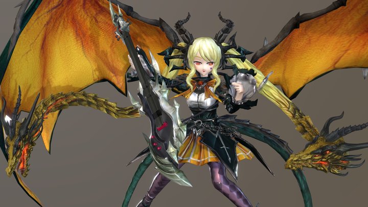 Caesar_Ghidorah  カイザーギドラ   凱薩基多拉 3D Model