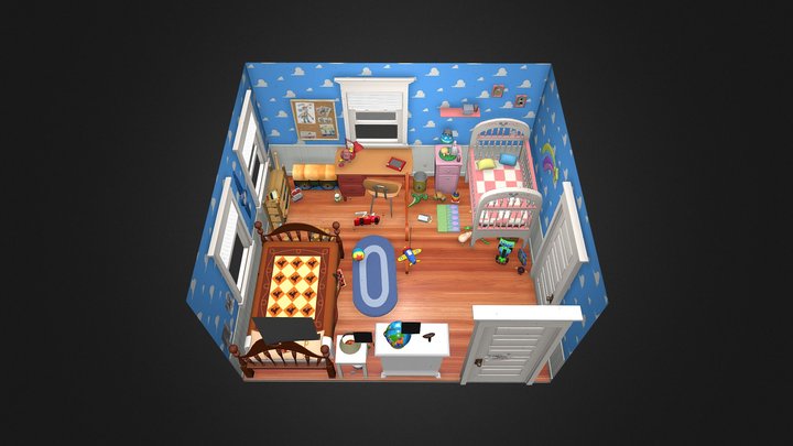 Andy's room 3D Model