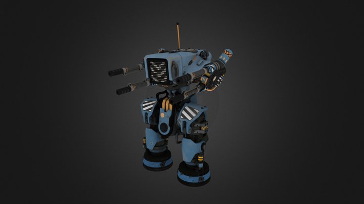 Sniper Mech 3D Model
